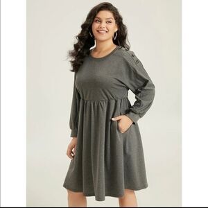 BLOOMCHIC Gray Women's Dress